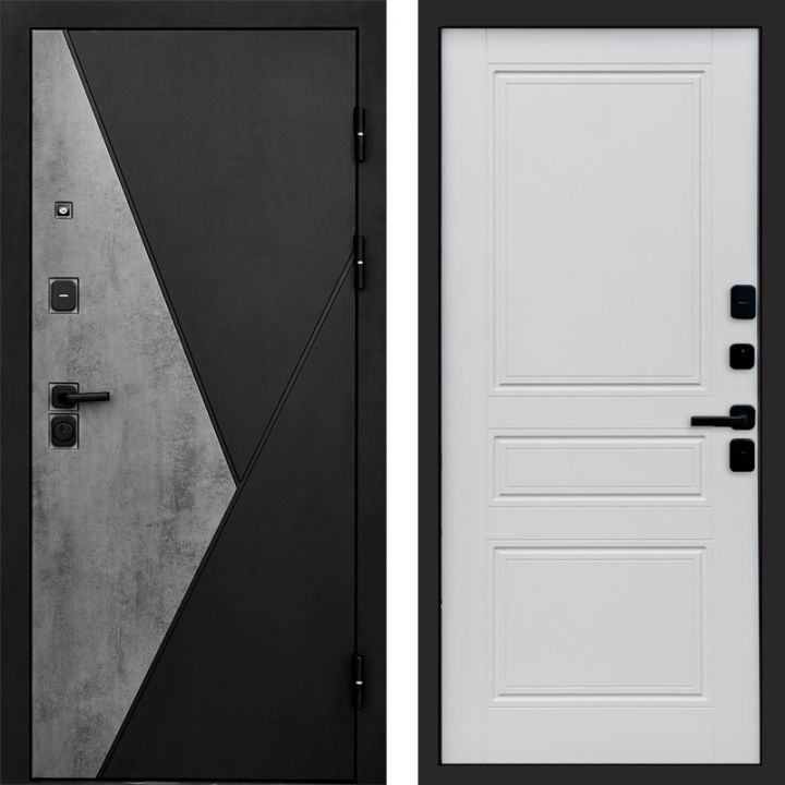 Входная дверь Termo-door Матрикс Бетон - Классик Белый софт