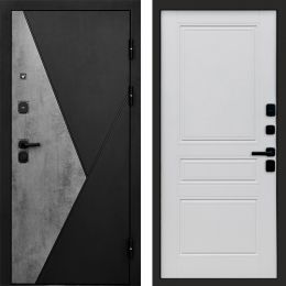 Входная дверь Termo-door Матрикс Бетон - Классик Белый софт