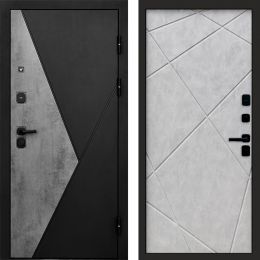 Входная дверь Termo-door Матрикс Бетон - Лучи Бетон светлый