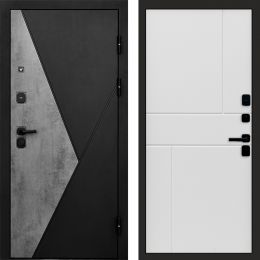 Входная дверь Termo-door Матрикс Бетон - Горизонт Белый