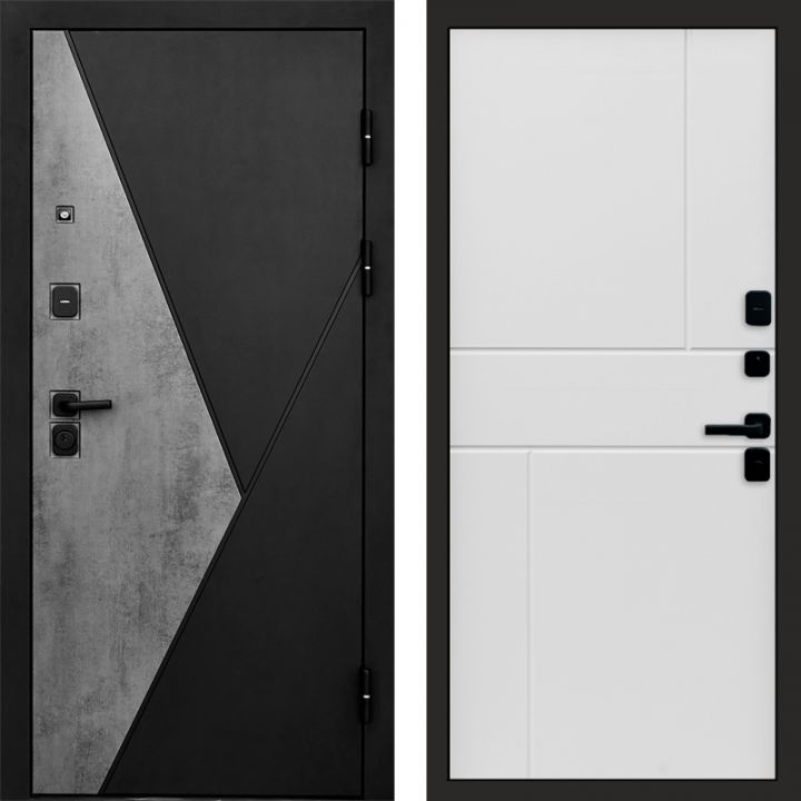 Входная дверь Termo-door Матрикс Бетон - Горизонт Белый