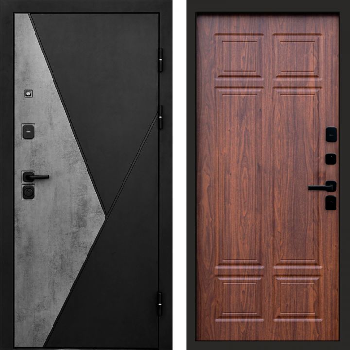 Входная дверь Termo-door Матрикс Бетон - Орех премиум