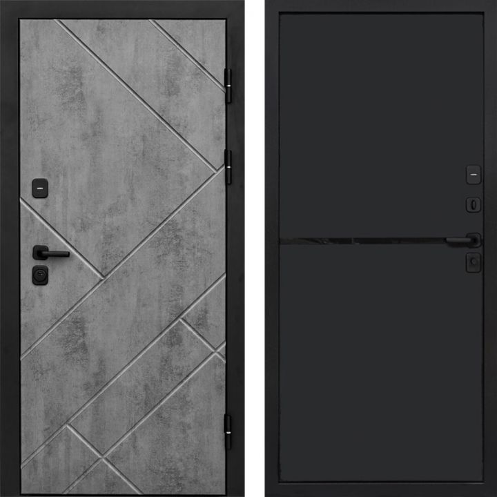 Входная дверь Termo-door Стоун Бетон - Нео Black