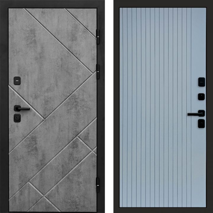 Входная дверь Termo-door Стоун Бетон - FLAT Грей софт