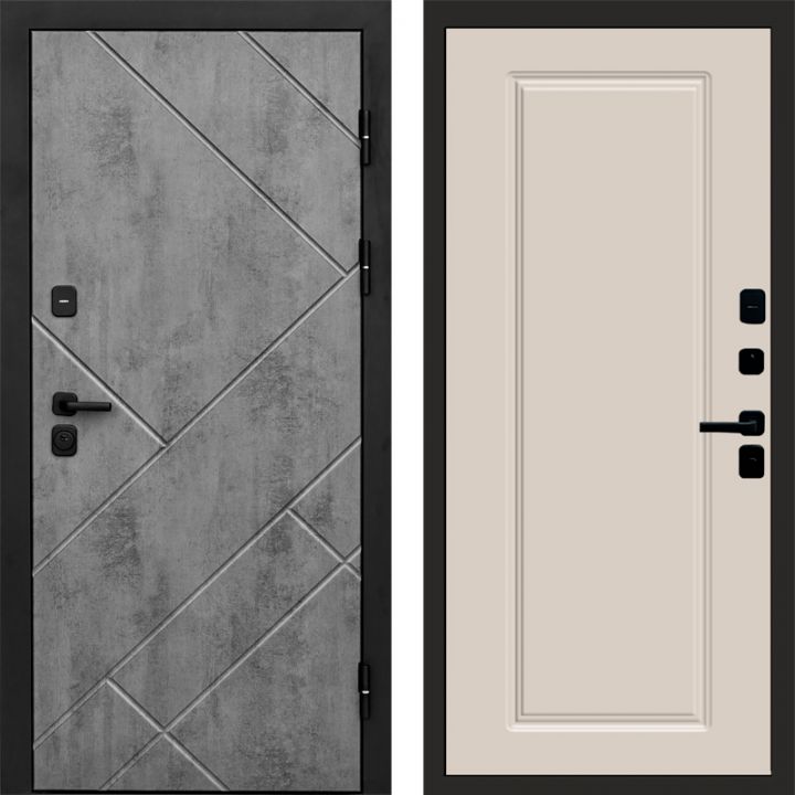 Входная дверь Termo-door Стоун Бетон - Гранд Слоновая кость