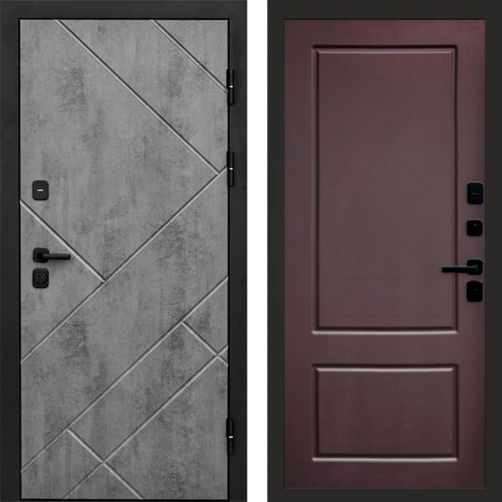 Входная дверь Termo-door Стоун Бетон - Марсель Шоколад