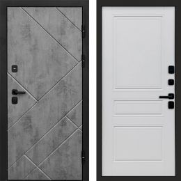 Входная дверь Termo-door Стоун Бетон - Классик Белый софт