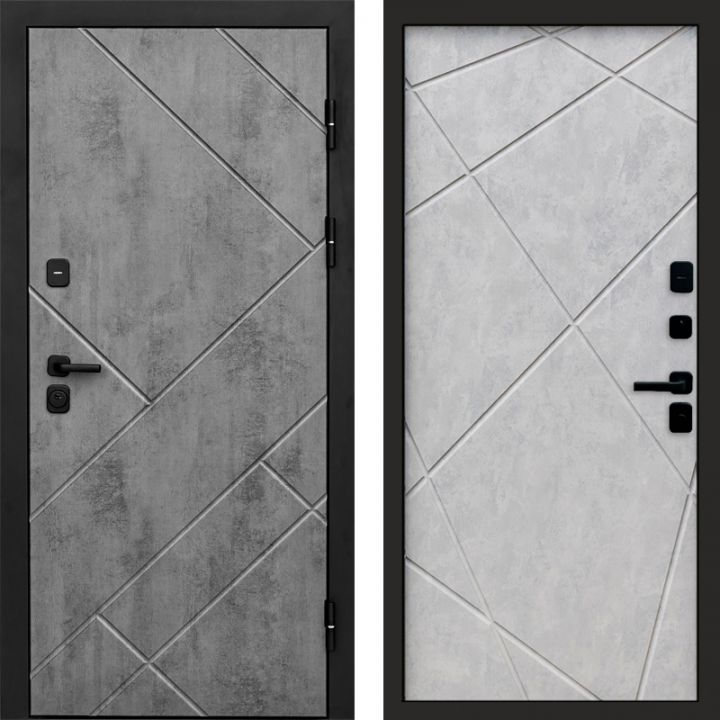 Входная дверь Termo-door Стоун Бетон - Лучи Бетон светлый