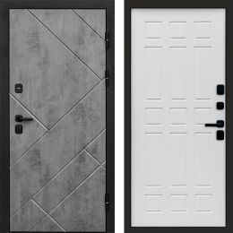 Входная дверь Termo-door Стоун Бетон - Спарта Белое дерево