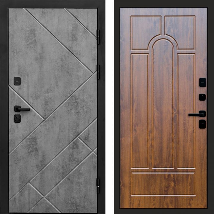 Входная дверь Termo-door Стоун Бетон - Арка Дуб