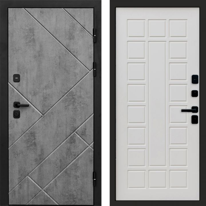 Входная дверь Termo-door Стоун Бетон - Престиж Бежевый матовый