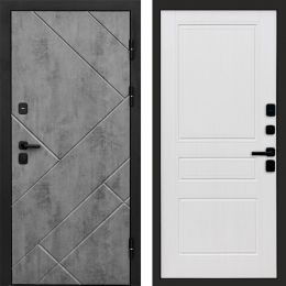 Входная дверь Termo-door Стоун Бетон - Классика Белое дерево