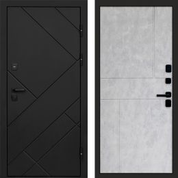 Входная дверь Termo-door Стоун Black - Горизонт Бетон светлый