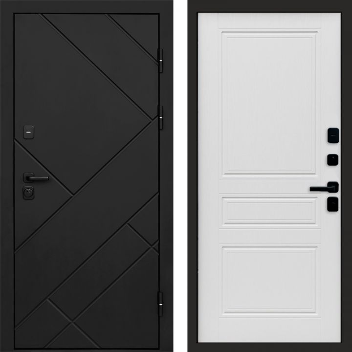 Входная дверь Termo-door Стоун Black - Классика Лиственница
