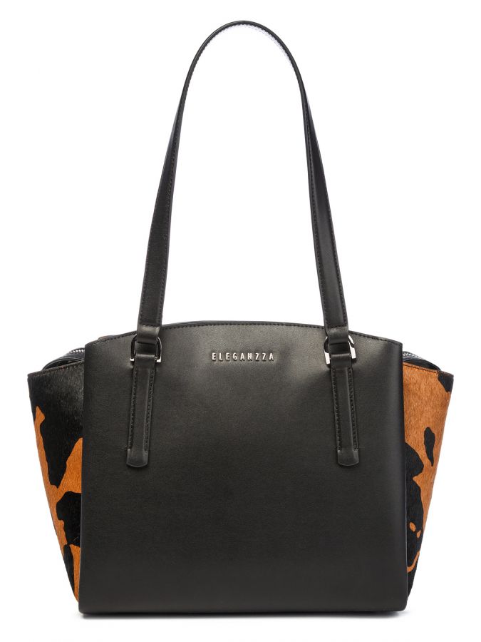 Сумка ELEGANZZA Z9266-8675 black/camel