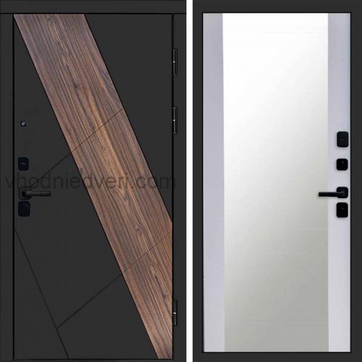 Входная дверь Termo-door Нова - Зеркало Белый софт