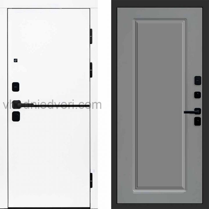 Входная дверь Termo-door Тренд WHITE - Гранд Грей софт