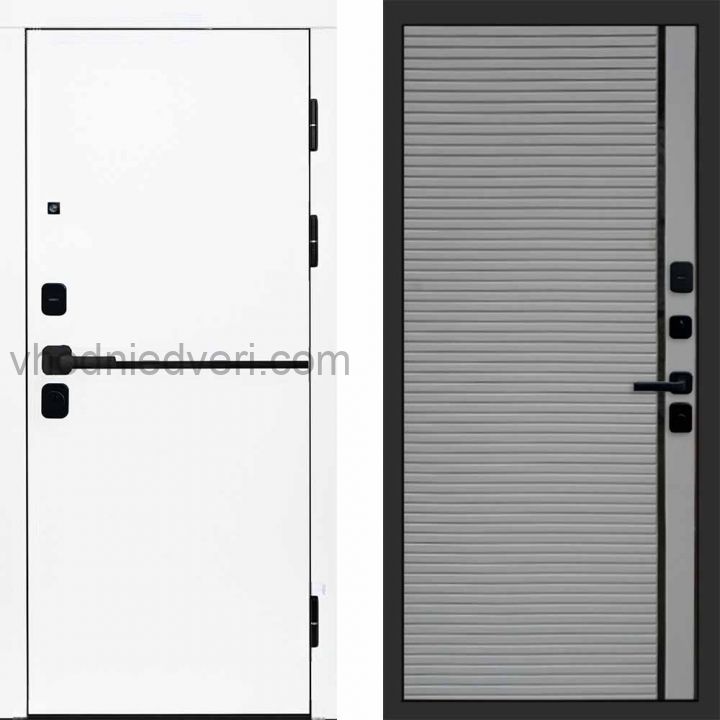 Входная дверь Termo-door Тренд WHITE - Porte Грей софт