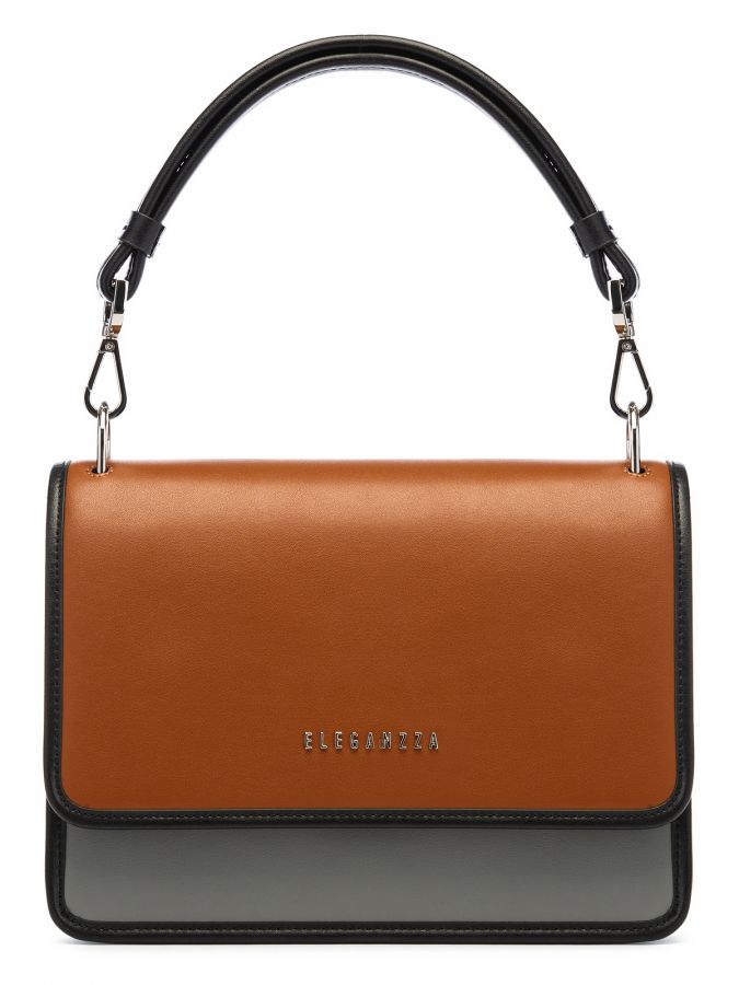 Сумка через плечо ELEGANZZA Z164-0503 grey/terracotta/black