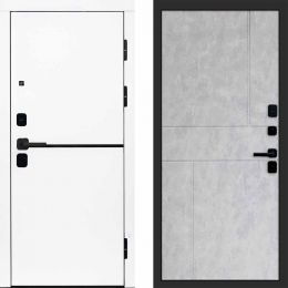 Входная дверь Termo-door Тренд WHITE - Горизонт Бетон светлый