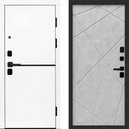 Входная дверь Termo-door Тренд WHITE - Лучи Бетон светлый