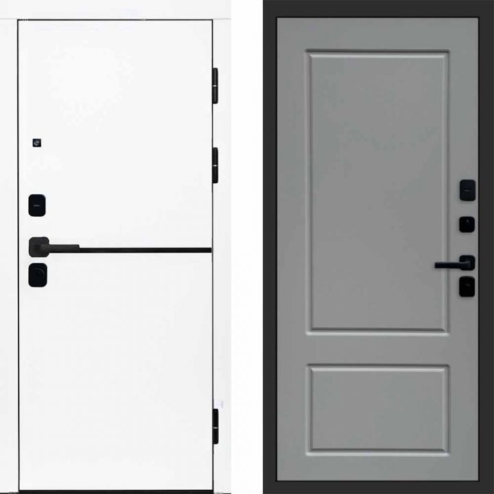 Входная дверь Termo-door Тренд WHITE - Марсель Грей софт