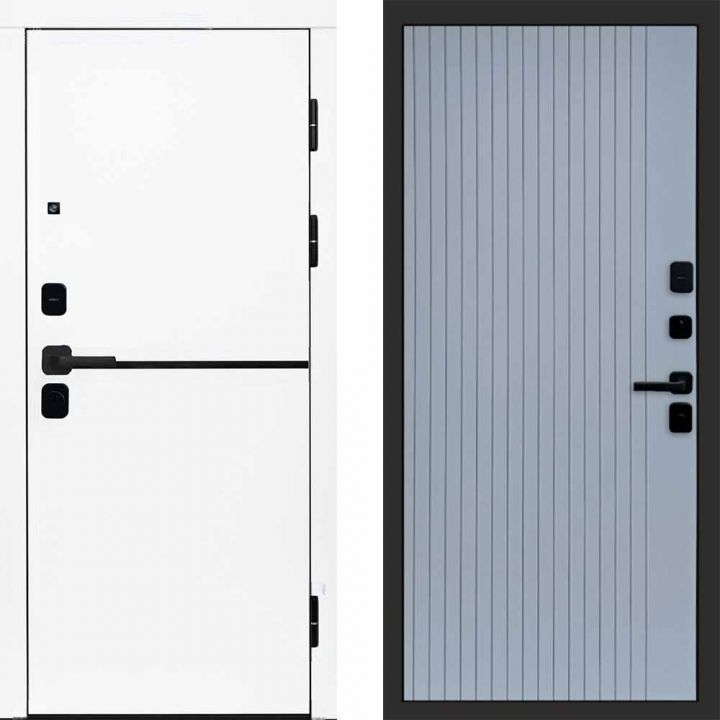 Входная дверь Termo-door Тренд WHITE - FLAT Грей софт