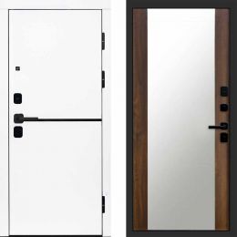 Входная дверь Termo-door Тренд WHITE - Зеркало Дуб