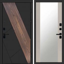 Входная дверь Termo-door Нова - Зеркало Слоновая кость