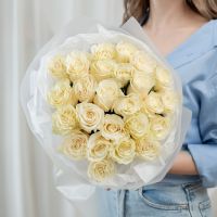 Белая роза от 7 шт (60см Эквадор)