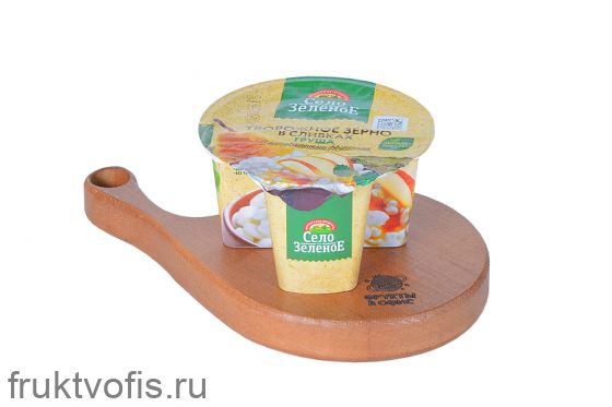 Творожное зерно в сливках груша