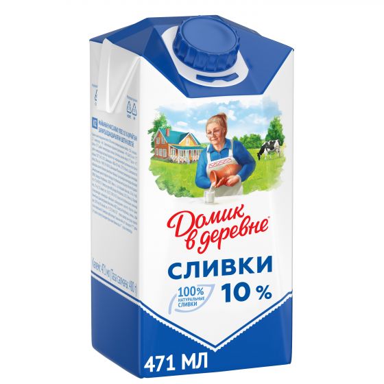 Сливки  10% 500г