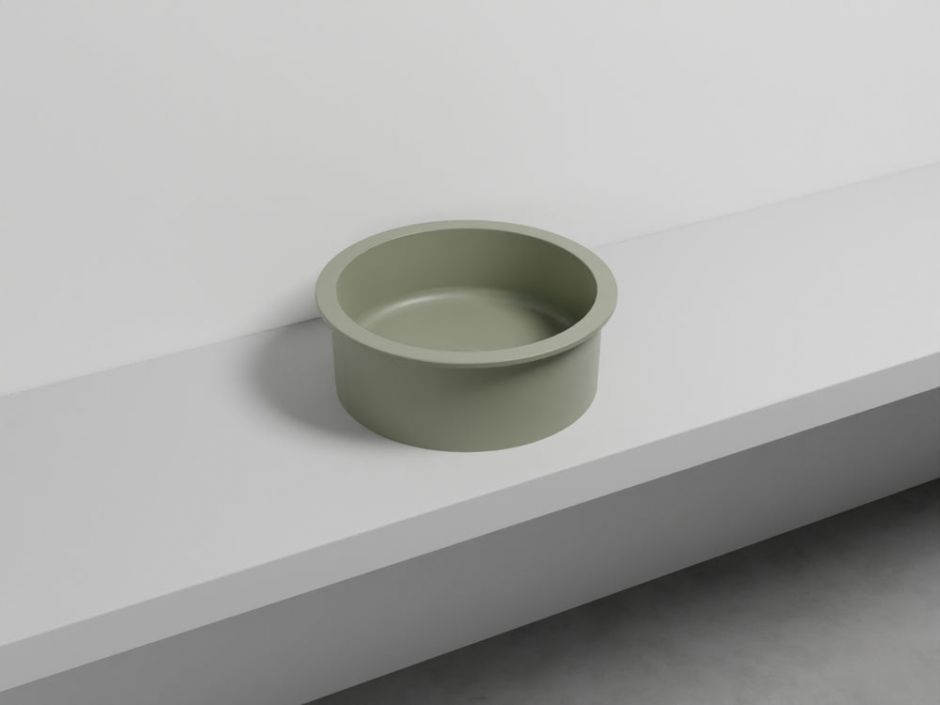 Cielo Catino 65 раковина  450х160 мм, накладная, круглая, без отверстий для смесителя, без перелива ФОТО