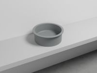 Cielo Catino 65 раковина  450х160 мм, накладная, круглая, без отверстий для смесителя, без перелива схема 8