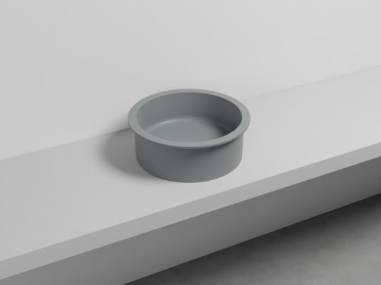 Cielo Catino 65 раковина  450х160 мм, накладная, круглая, без отверстий для смесителя, без перелива схема 8