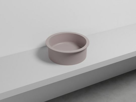 Cielo Catino 65 раковина  450х160 мм, накладная, круглая, без отверстий для смесителя, без перелива схема 9