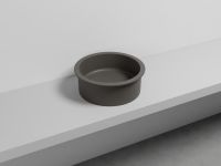 Cielo Catino 65 раковина  450х160 мм, накладная, круглая, без отверстий для смесителя, без перелива схема 14