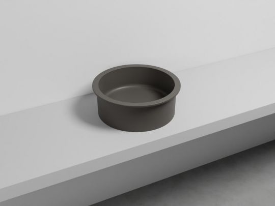 Cielo Catino 65 раковина  450х160 мм, накладная, круглая, без отверстий для смесителя, без перелива схема 14