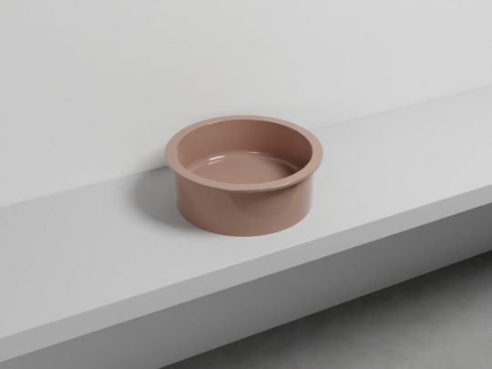 Cielo Catino 65 раковина  450х160 мм, накладная, круглая, без отверстий для смесителя, без перелива схема 18