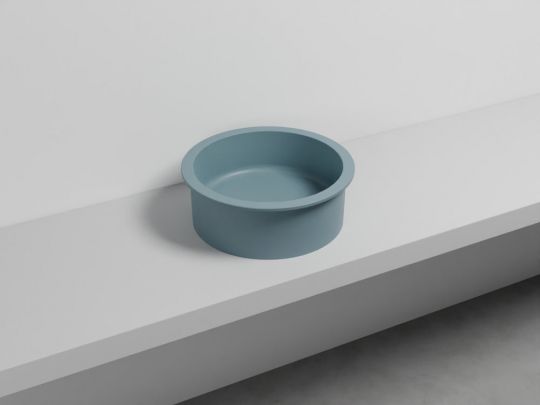 Cielo Catino 65 раковина  450х160 мм, накладная, круглая, без отверстий для смесителя, без перелива схема 20