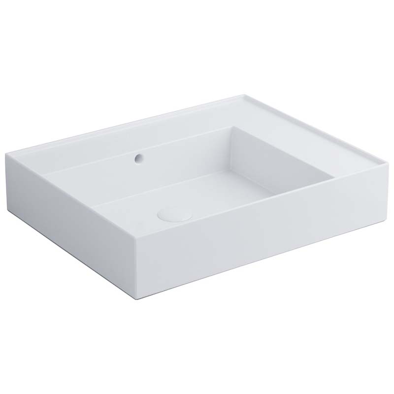 Изображение Cielo Enjoy раковина 600х4800х1250 мм, подвесная прямоугольная, без отверстия для смесителя, перелив