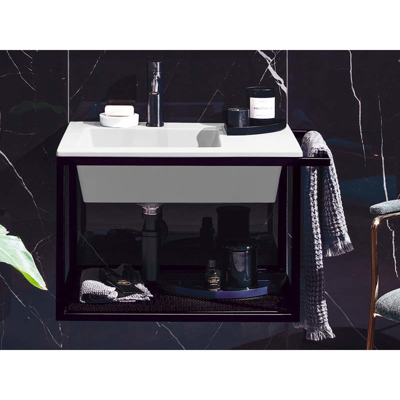 Cielo Era раковина 600х460х140 мм, накладная/подвесная, чаша слева, без отверстия для смесителя, без перелива, в комплекте крепление ФОТО