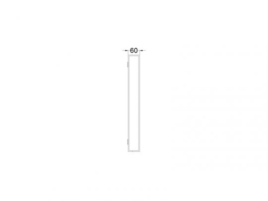 Cielo Elle полотенцедержатель, боковой, слева/справа схема 2