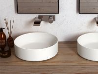 Cielo Shui Comfort раковина 440х430х130 мм, накладная/подвесная, без отверстия для смесителя, без перелива схема 2