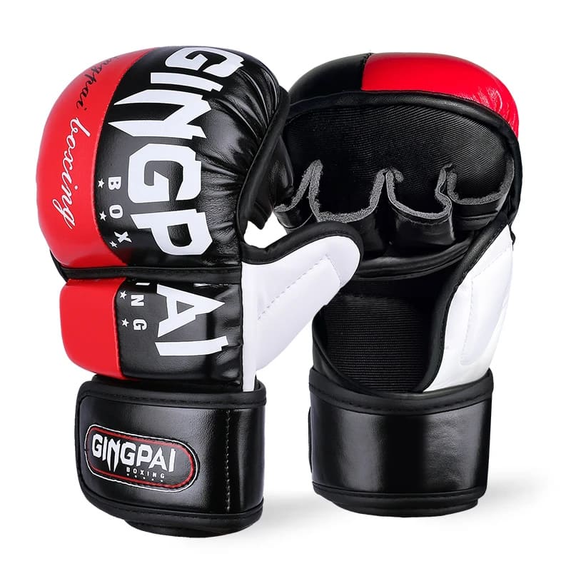 Перчатки ММА Gingpai GTX21 RED для спарринга