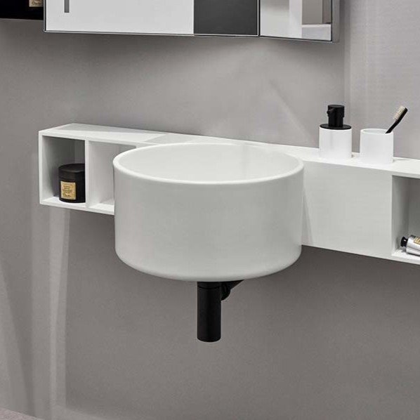 Cielo Sella раковина 400х480х200 мм, накладная, без отверстий для смесителя, без перелива