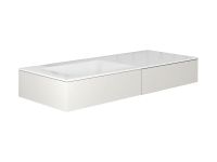 Cielo Milano раковина 1200х500х200 мм, накладная, без отверстий для смесителя, без перелива схема 1