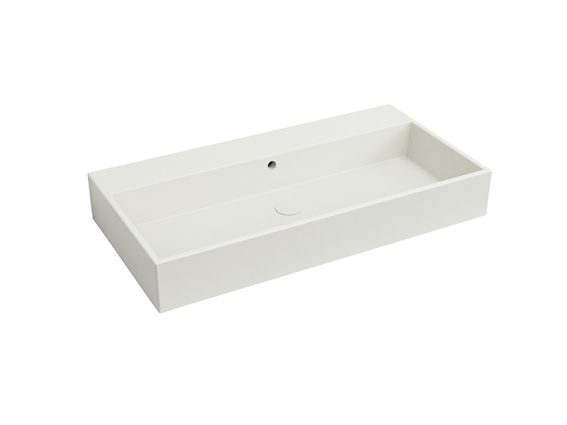 Изображение Cielo Smile раковина 1000х460х130 мм, подвесная/накладная, без отверстий для смесителя, без перелива, с переливом