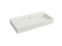 Cielo Smile раковина 1000х460х130 мм, подвесная/накладная, без отверстий для смесителя, без перелива, с переливом схема 1