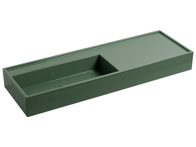 Cielo Plinio раковина 1400х460х160 мм, накладная, без отверстий для смесителя, без перелива